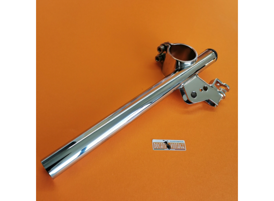 Verlicchi n. 1 right clip-on fork Ø 35 Ducati Yellow and Ducati Silver Shotgun