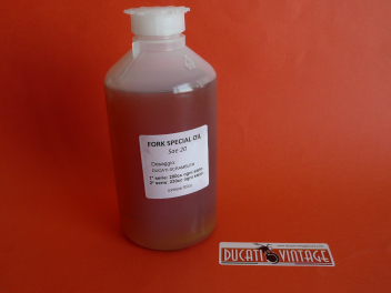 Fork special oil SAE 20 bottle 500 cc for Ducati Scrambler, Ducati RT, Desmo