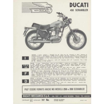 Original Ducati Scrambler 2nd series front mudguard, used, in absolutely perfect condition