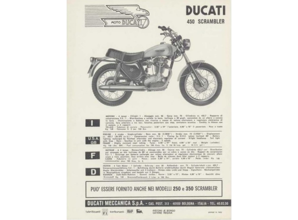 Original Ducati Scrambler 2nd series front mudguard, used, in absolutely perfect condition