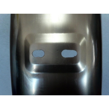 stainless rear fender, replica like original Ducati Silver Shotgun