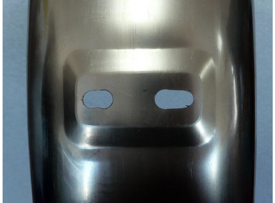 stainless rear fender, replica like original Ducati Silver Shotgun