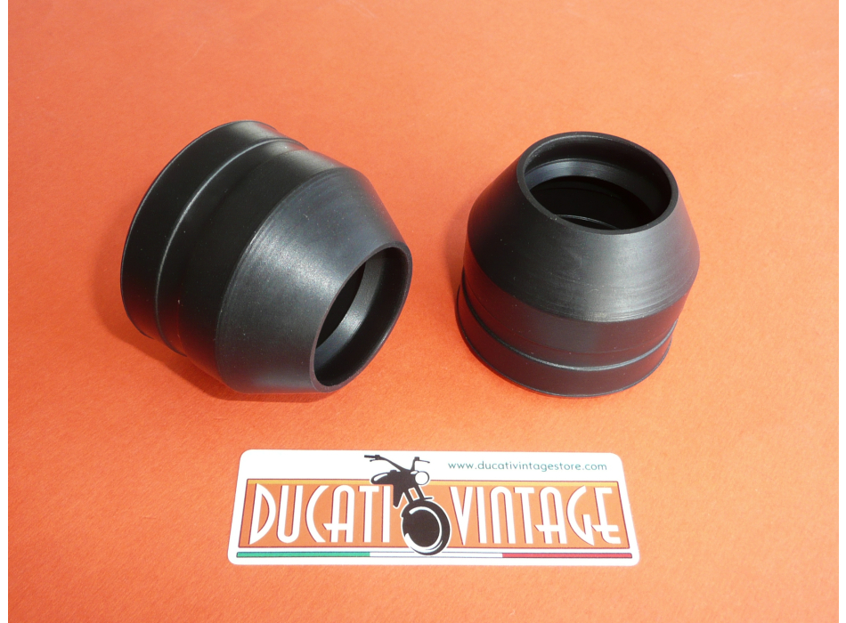 2 Marzocchi Rubber dust caps Ø32 for Ducati Scrambler 125
