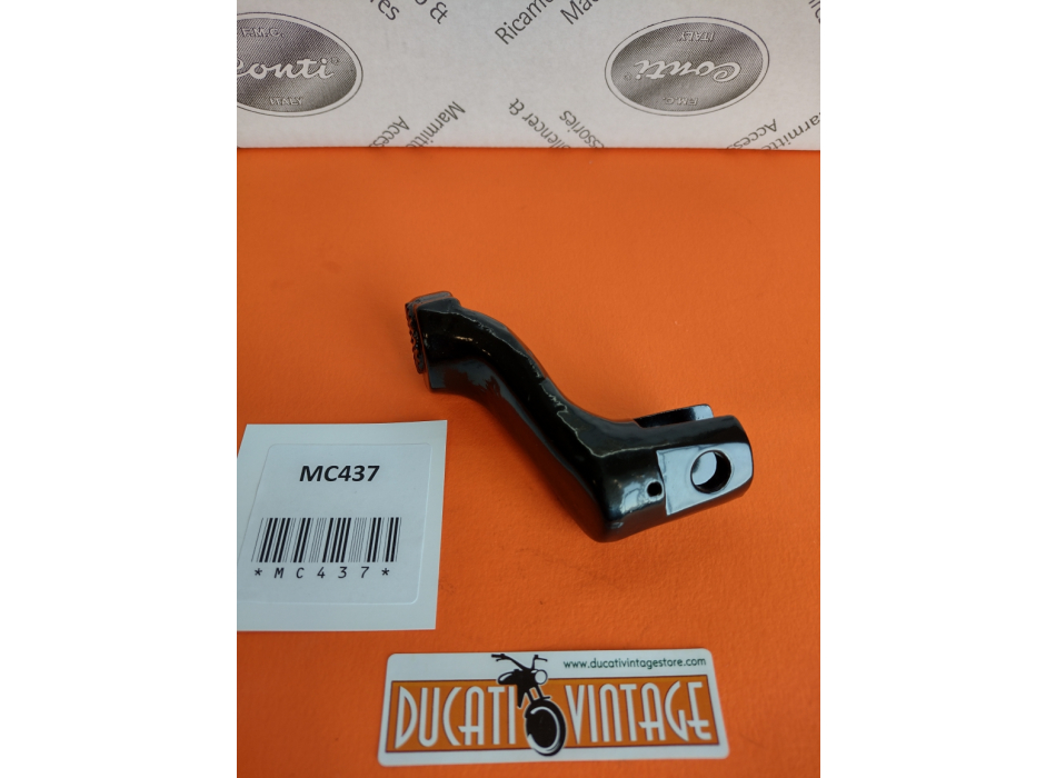 Rider right footboard, original, used, perfect, like new, for all single-cylinder Ducati wide casings, Ducati Scrambler, Ducati Desmo Yellow and Silver Shotgun, Ducati Mark3, Ducati RT