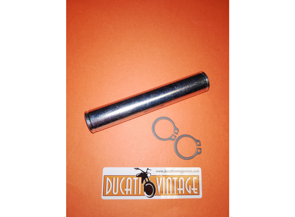 central stand pivot, 2 seeger, length 120 mm for Ducati narrow case