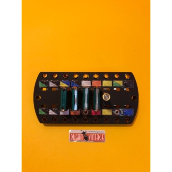 Bakelite fuse holder (4 fuses) replica identical to original for Ducati 750GT Ducati 750S 1972-1973 and Ducati 750/900SS 1974-1975 motorcycles Ducati Part No. 0795.38.246