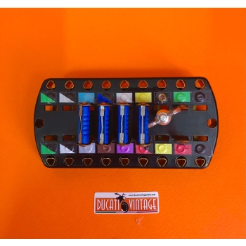 original Bakelite fuse holder (5 fuses) for Ducati 750GT and SPORT of 1974