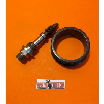 Original speedometer gears, used in excellent condition, for single-cylinder Ducati wide case