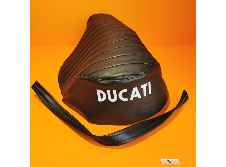 Ribbed saddle cover with belt guard for Ducati Scrambler 2nd series