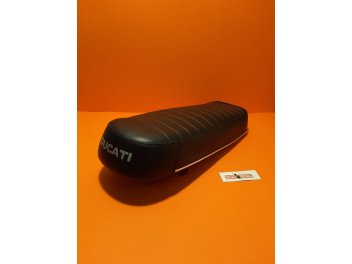 Ribbed saddle with Ducati brand, original used, for Ducati 