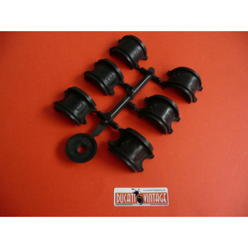 Round chromium-plated RIGHT driving mirror, approved, De Luxe mod.