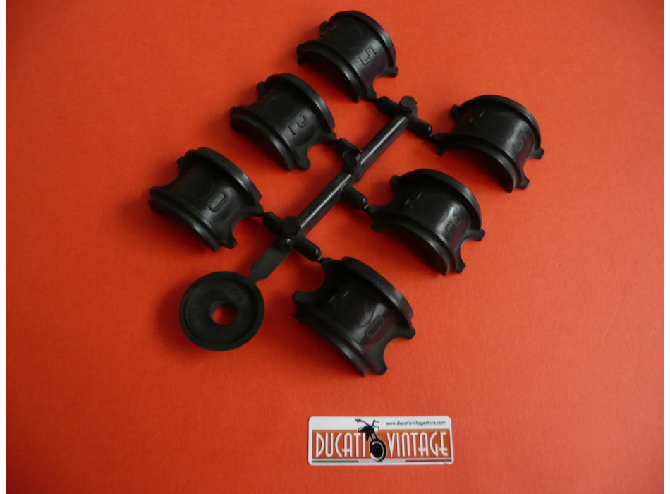 Round chromium-plated LEFT driving mirror, approved, for bar Ø 20 - 22 - 25mm