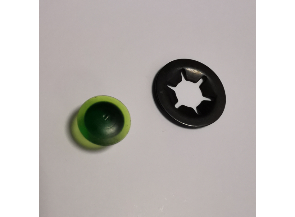 Green warning light for Aprilia chrome type headlight for single cylinder Ducati Scrambler 2nd series, Ducati RT, Ducati Desmo Yellow
