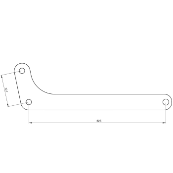 Fixing bracket front hub GRIMECA 4 brake-shoe for Ducati Scrambler 2nd series