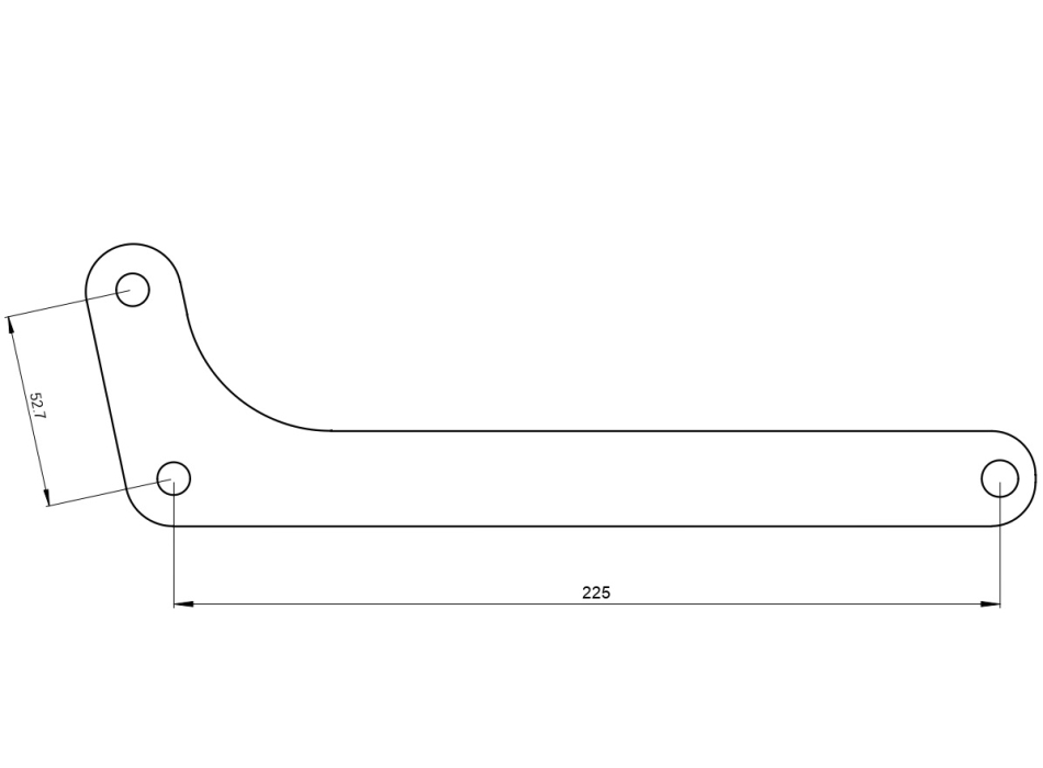 Fixing bracket front hub GRIMECA 4 brake-shoe for Ducati Scrambler 2nd series