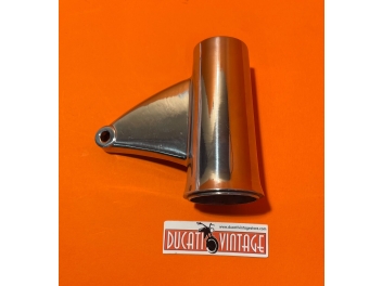 ORIGINAL Chrome Left Headlight Bracket for Ducati TS Narrow Case Singles – 1960s