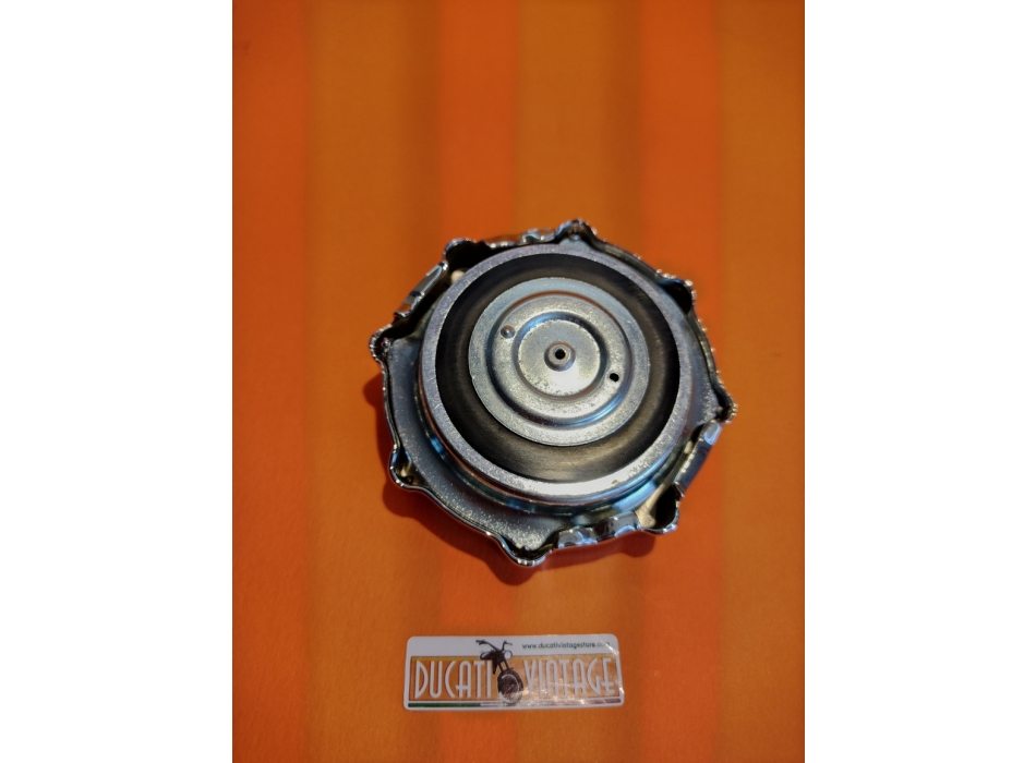 Original chromed fuel cap, used regenerated perfect like new, for Ducati RT