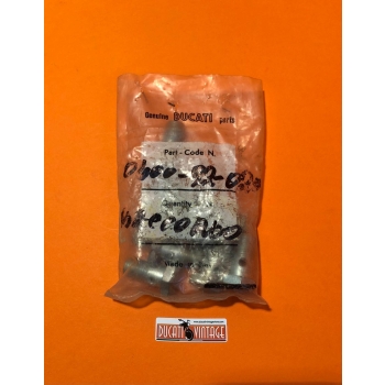 ORIGINAL Set of 3 oil banjo nuts and 6 aluminum washers narrow/ wide case Ducati engines